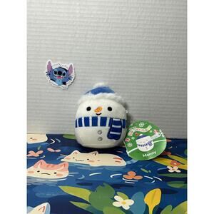 Squishmallows 4" Manny the Snowman Plush Stuffed Animal Toy Doll